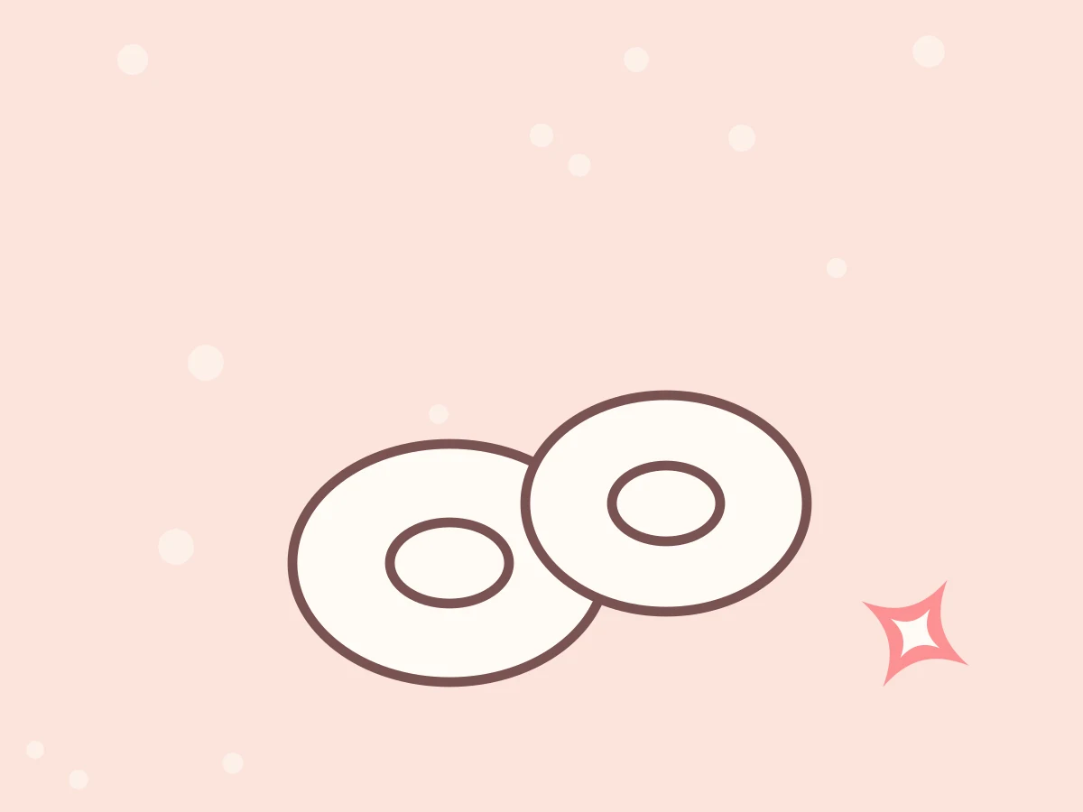 Duo de chouchous pastel